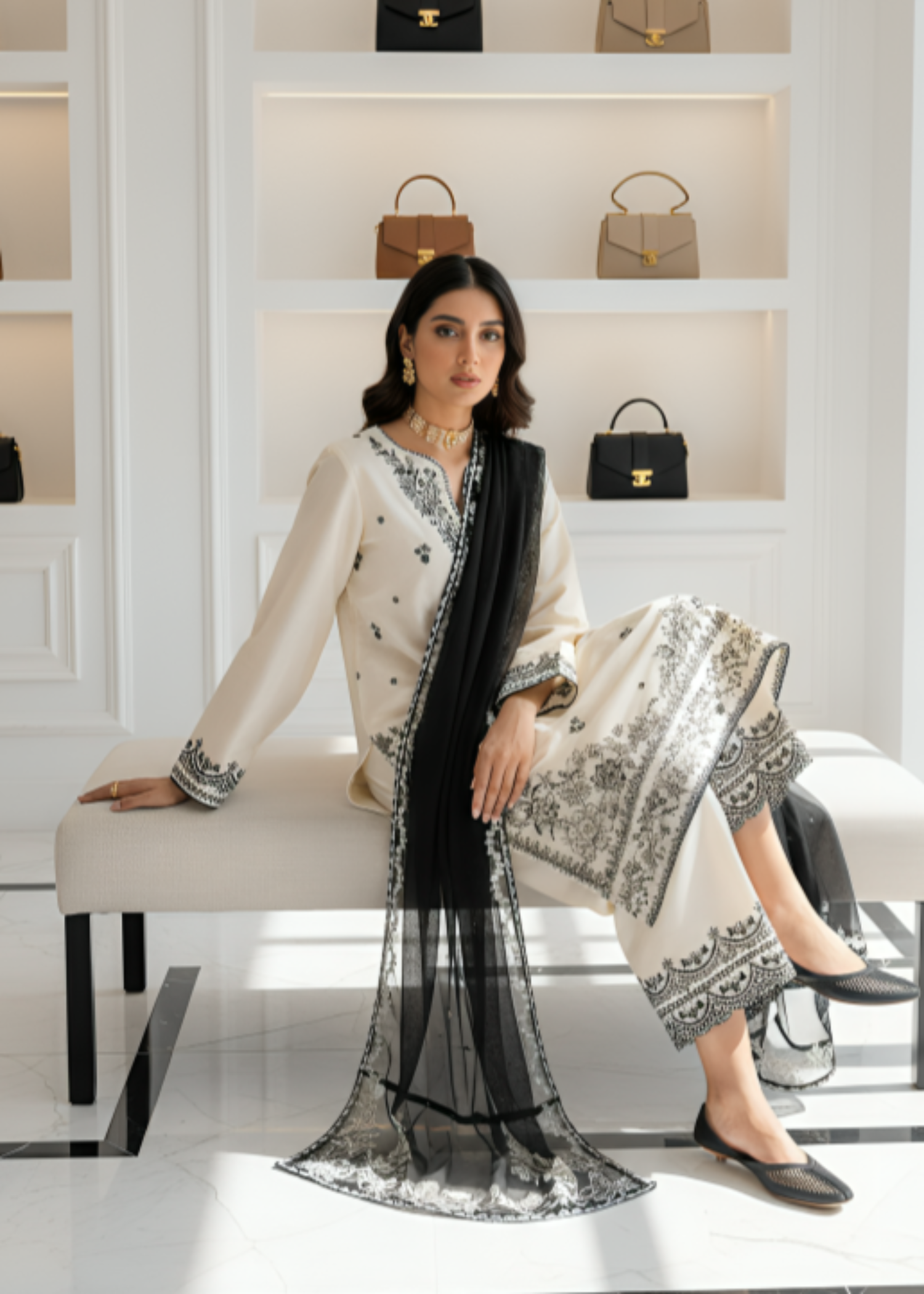 Shehroz Fashion Noor e Shaam Women 3pcs