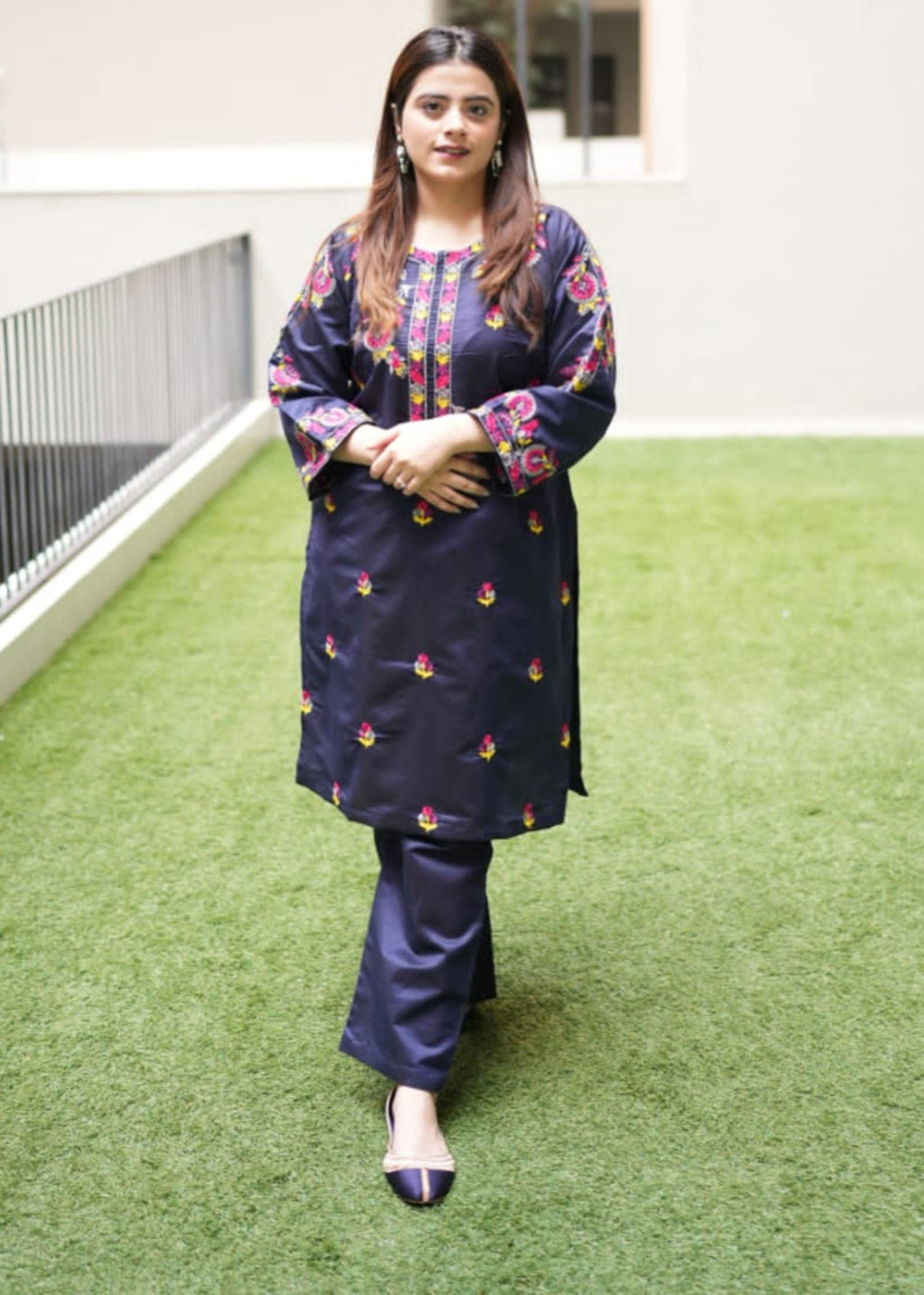 Tehzeeb Libas SOHNI BLUE EMBROIDERED Women 2pcs