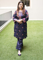 Tehzeeb Libas SOHNI BLUE EMBROIDERED Women 2pcs