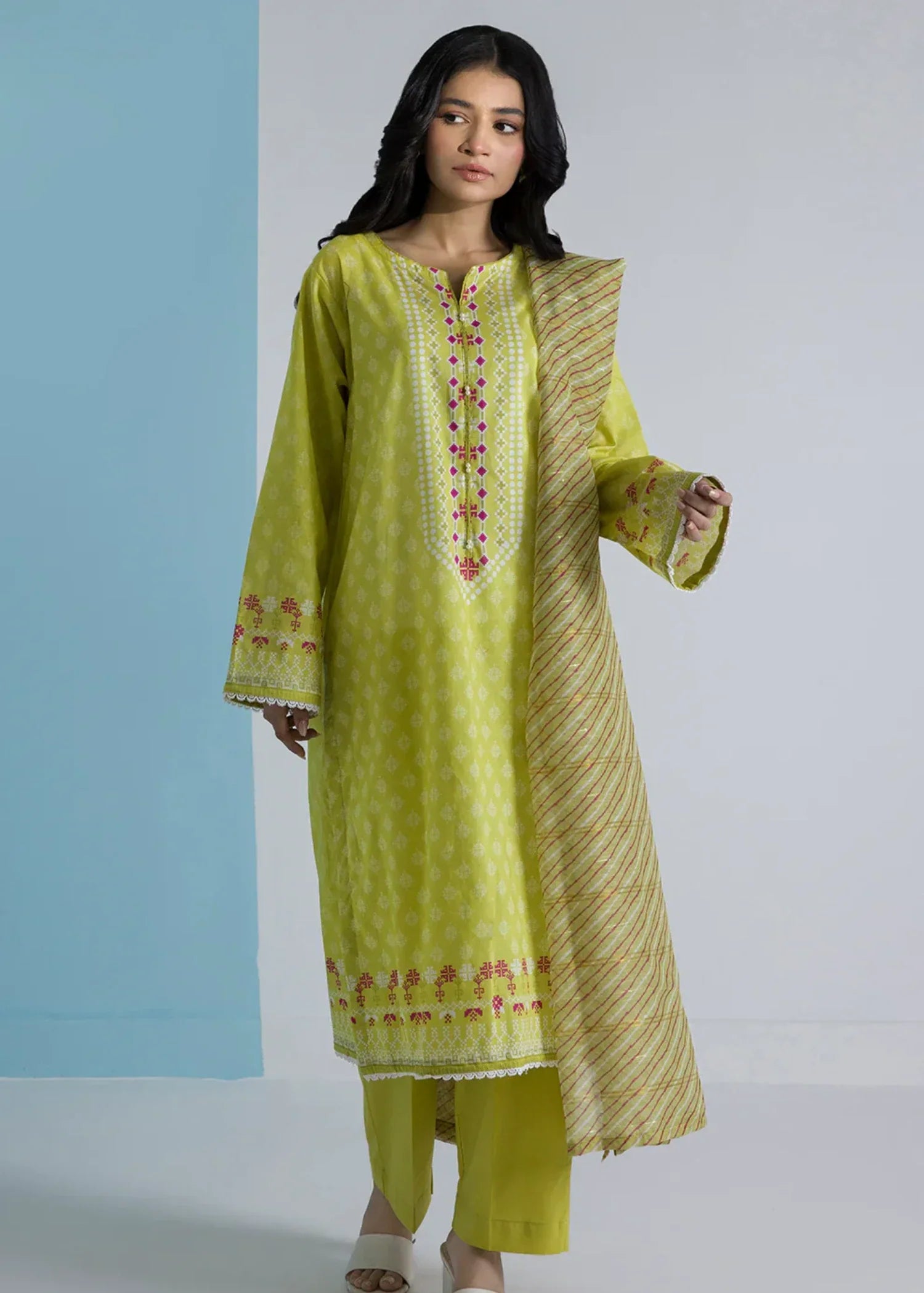 Zellbury WPS2531931 LIME GREEN Women 3pcs