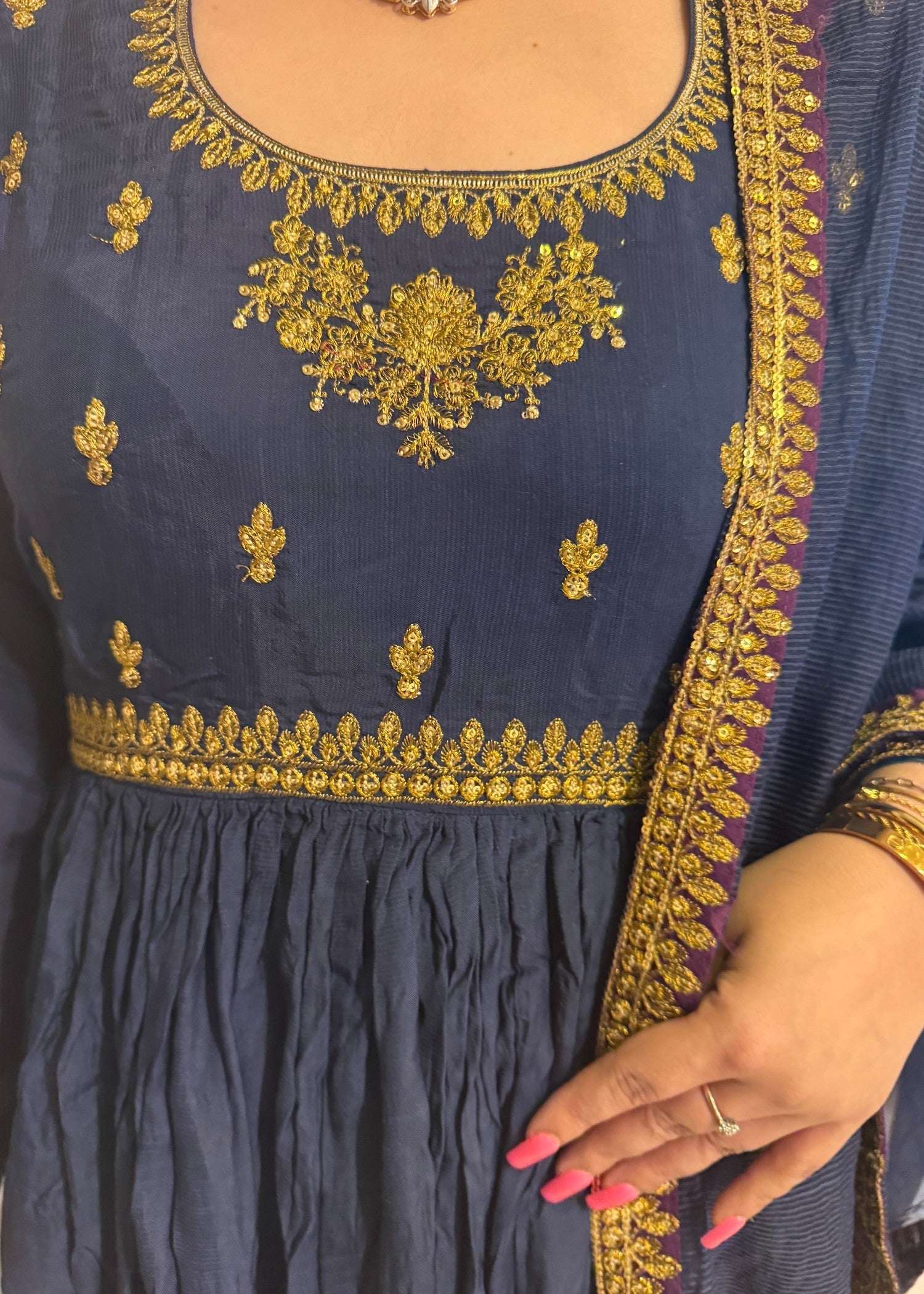 Fernazcouture Blue aura Women 3pcs