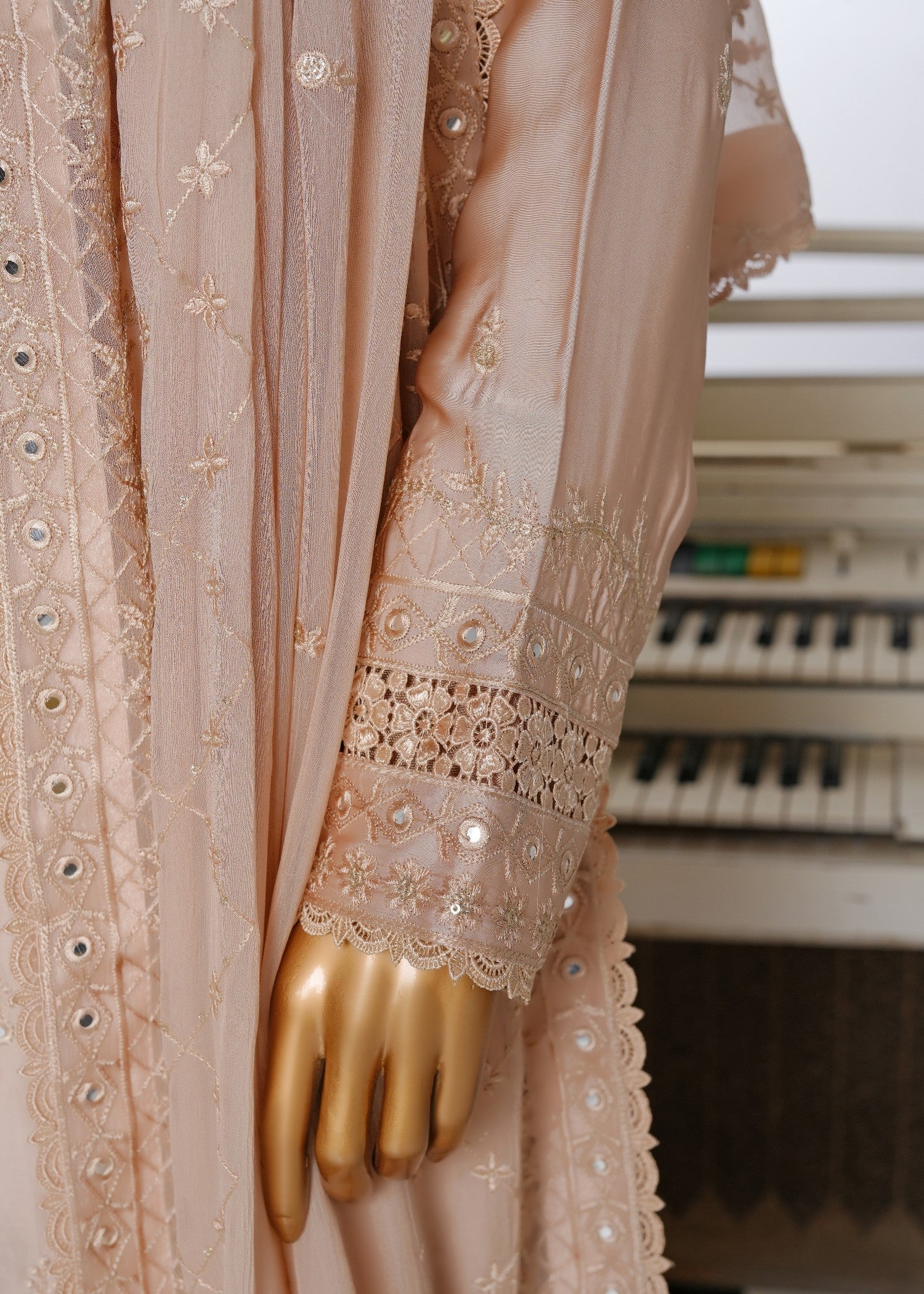 Ahmed Creations JAWERIA BEIGE Women 3pcs