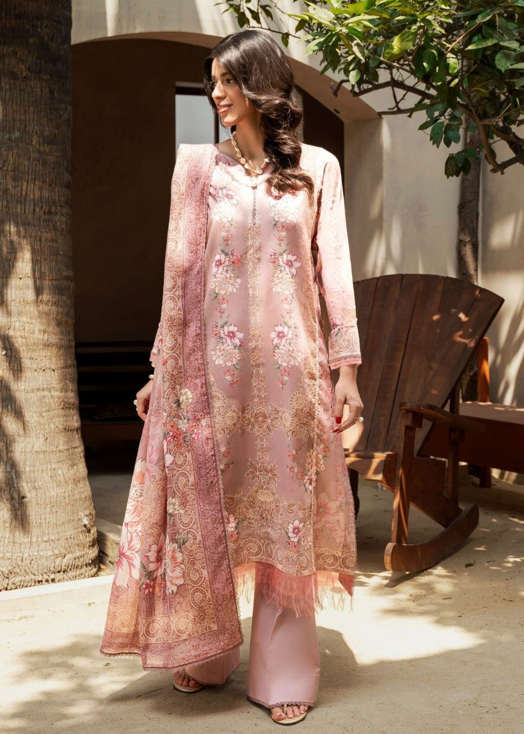 FIRDOUS Stitched Printed Lawn D139 Aprica Women 3pcs