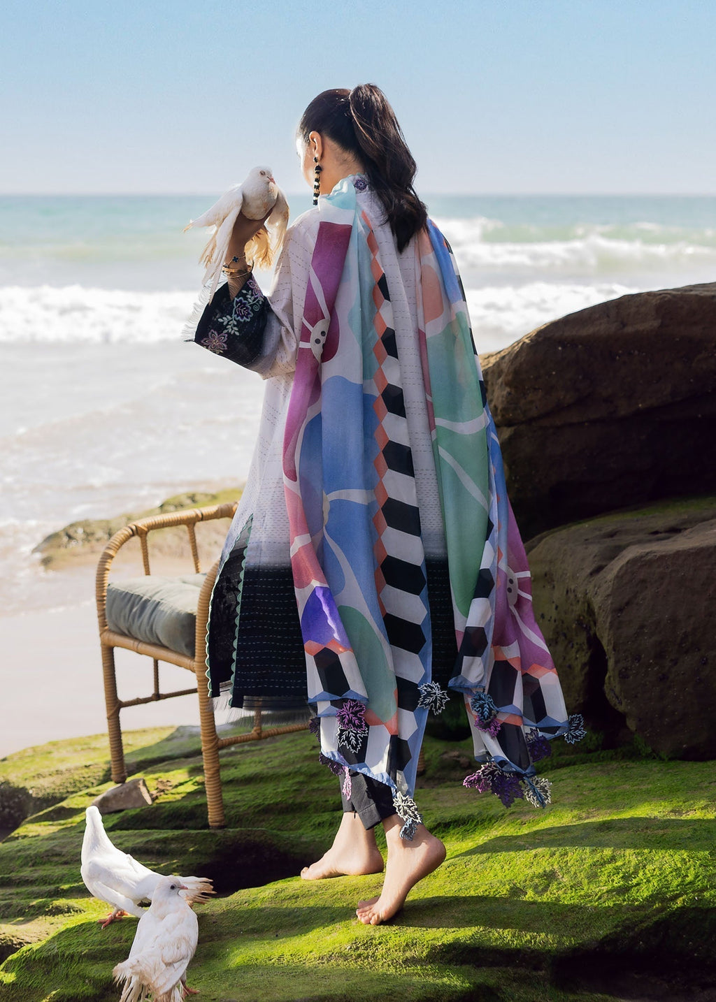 Sadaf Fawad Khan Kantha Rose Women 3pcs