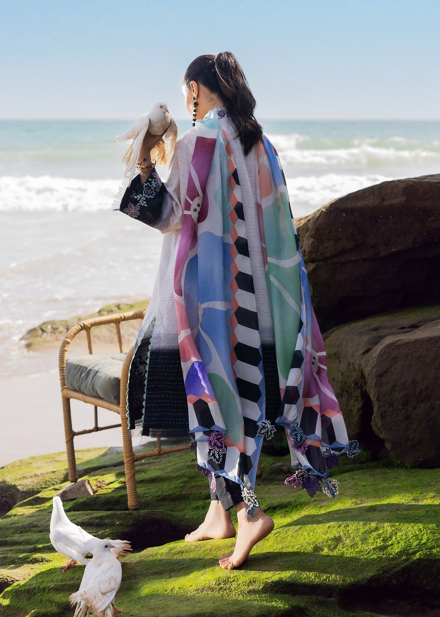 Sadaf Fawad Khan Kantha Rose Women 3pcs