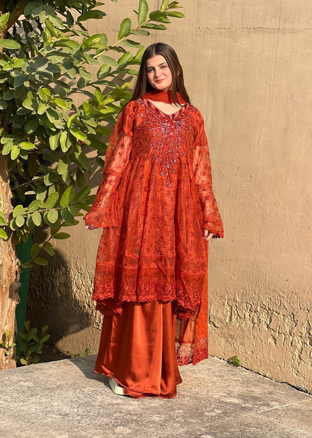 Four Season Boutique DILNOOR FROK RUST Women 3pcs