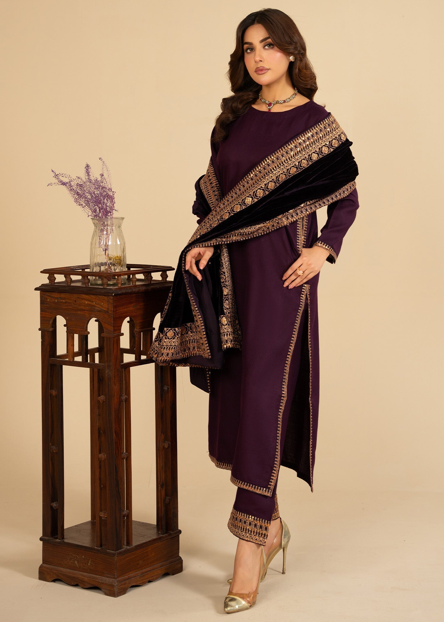 Momin Online Plum Women 3pcs