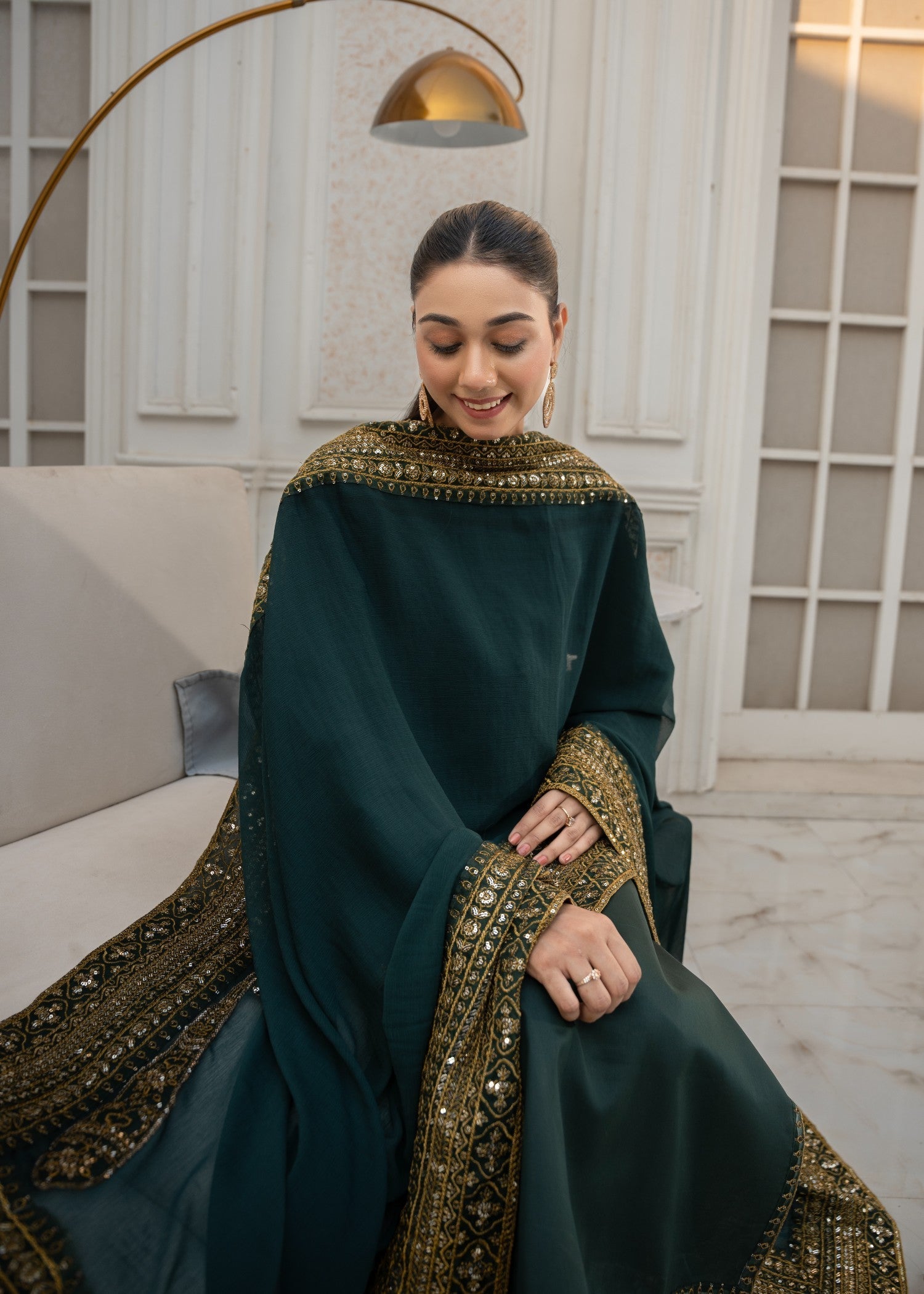 Maharani Official Green Mystique | Women 3pcs