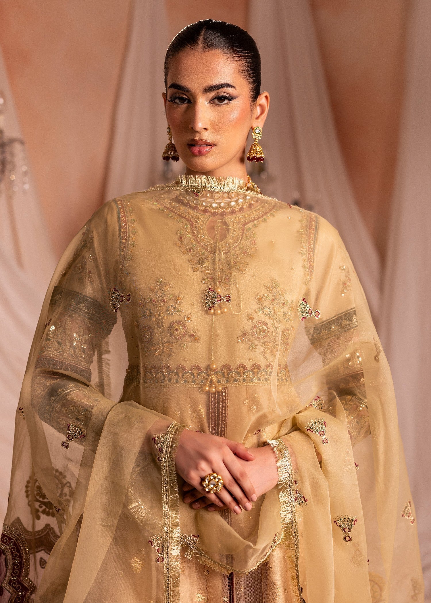 Diara Couture ANARKALI US 607 OFF WHITE Women 3pcs