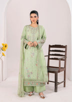 Alfatah Pret Embroidered Lawn ZAUQ S25 0007 Women 3pcs