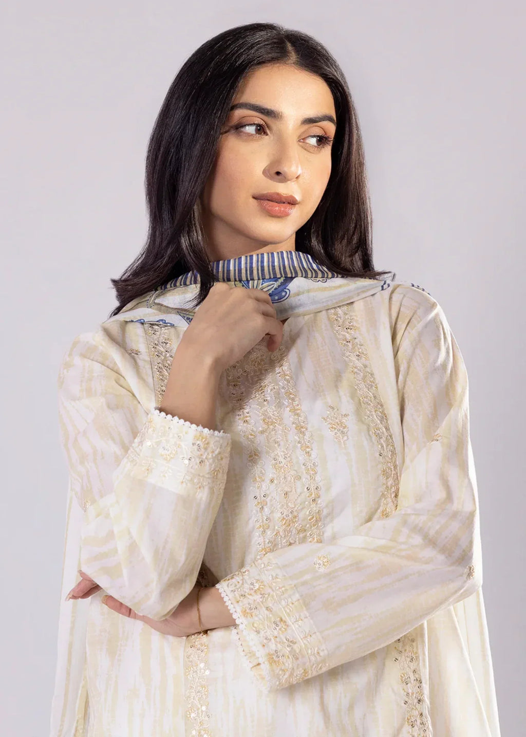 Zellbury WPS2532008 Cream Women 3pcs