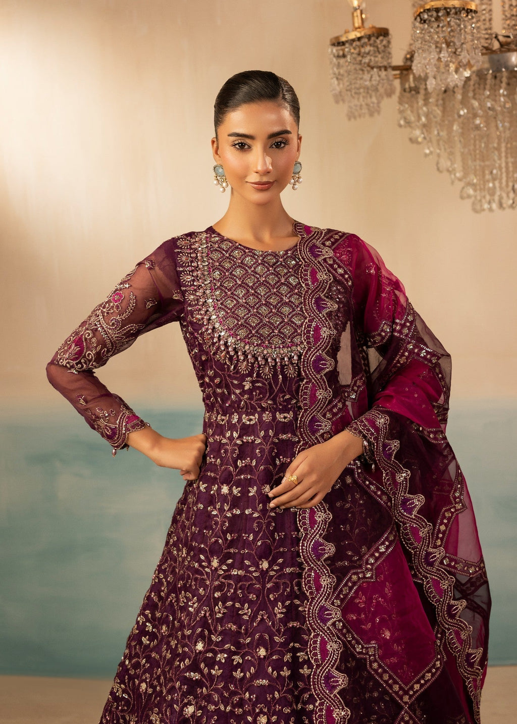 Diara Couture SHAHBANU DF 13 PURPLE Women 3pcs