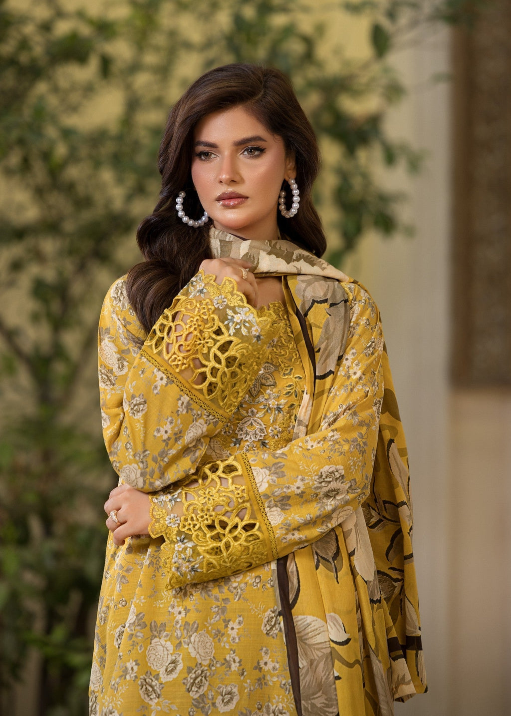 Bin Tayyab (BT006296 YELLOW) Women 3pcs