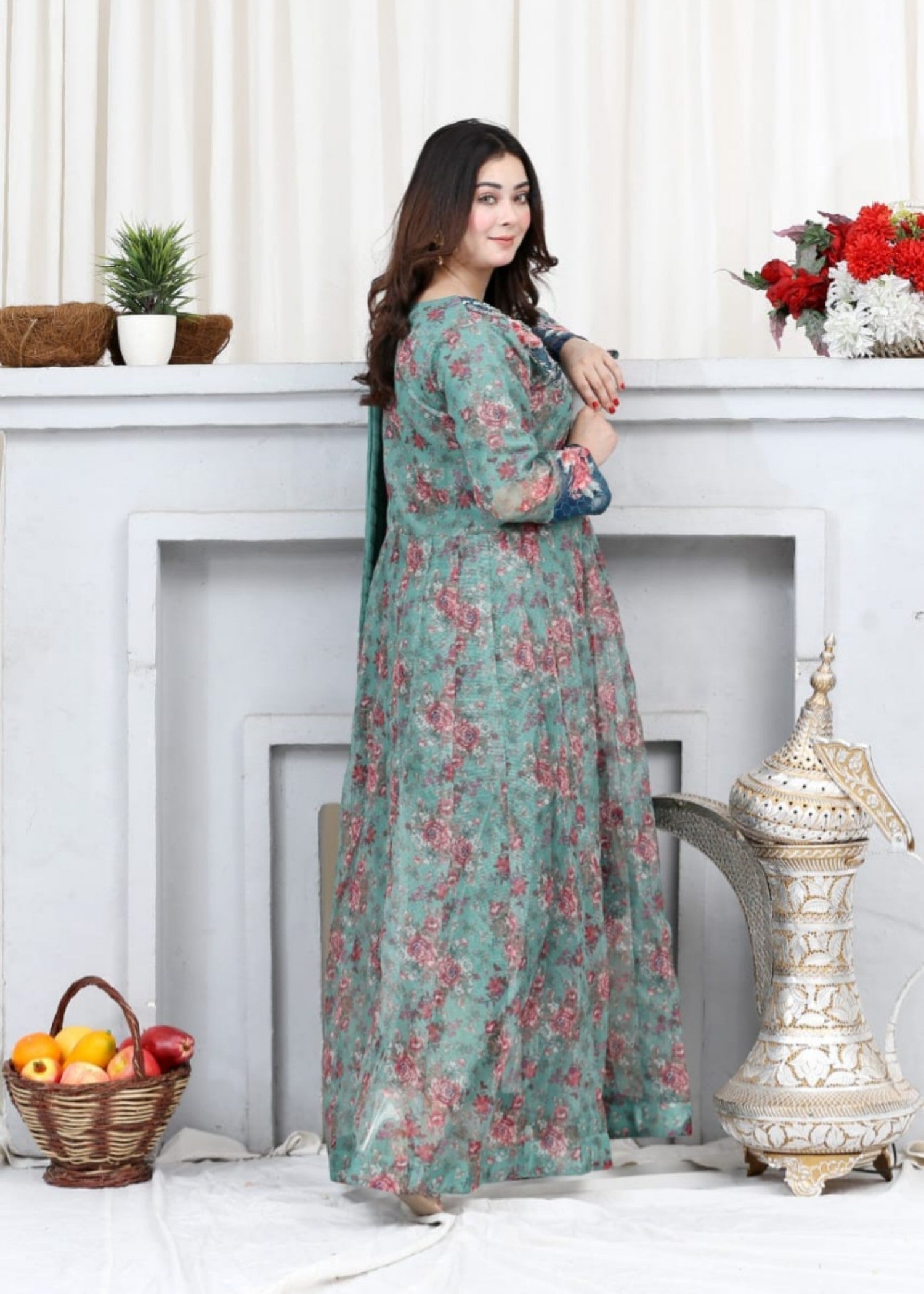 Reetriwaj Green shine Women 3pcs