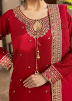 Diara Couture KANEEZ DF 46 RED Women 3pcs