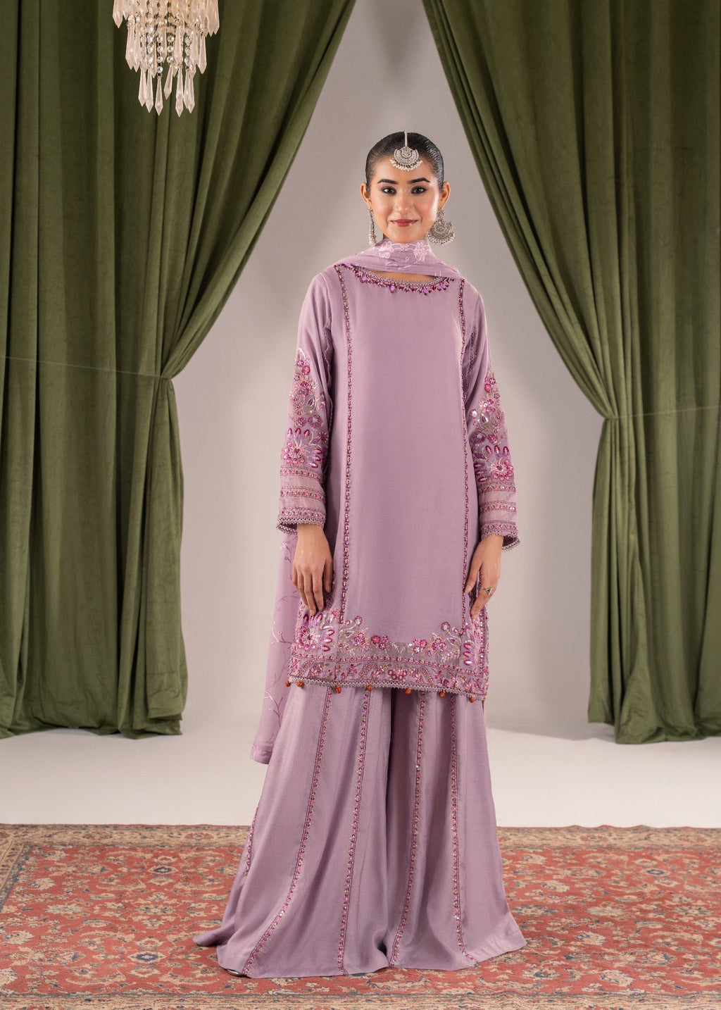 Pehnawa Fashion Light muse chiffon Women 3pcs