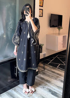 Tehzeeb Libas ZUNAIRA BLACK Women 2pcs