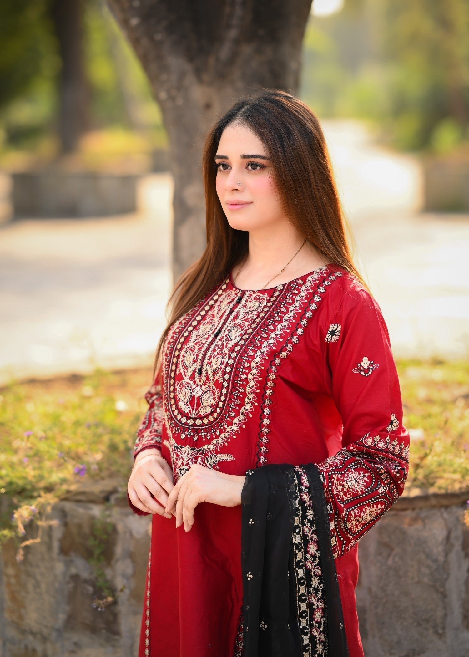 Libas Thread Red Enigma Women 3pcs