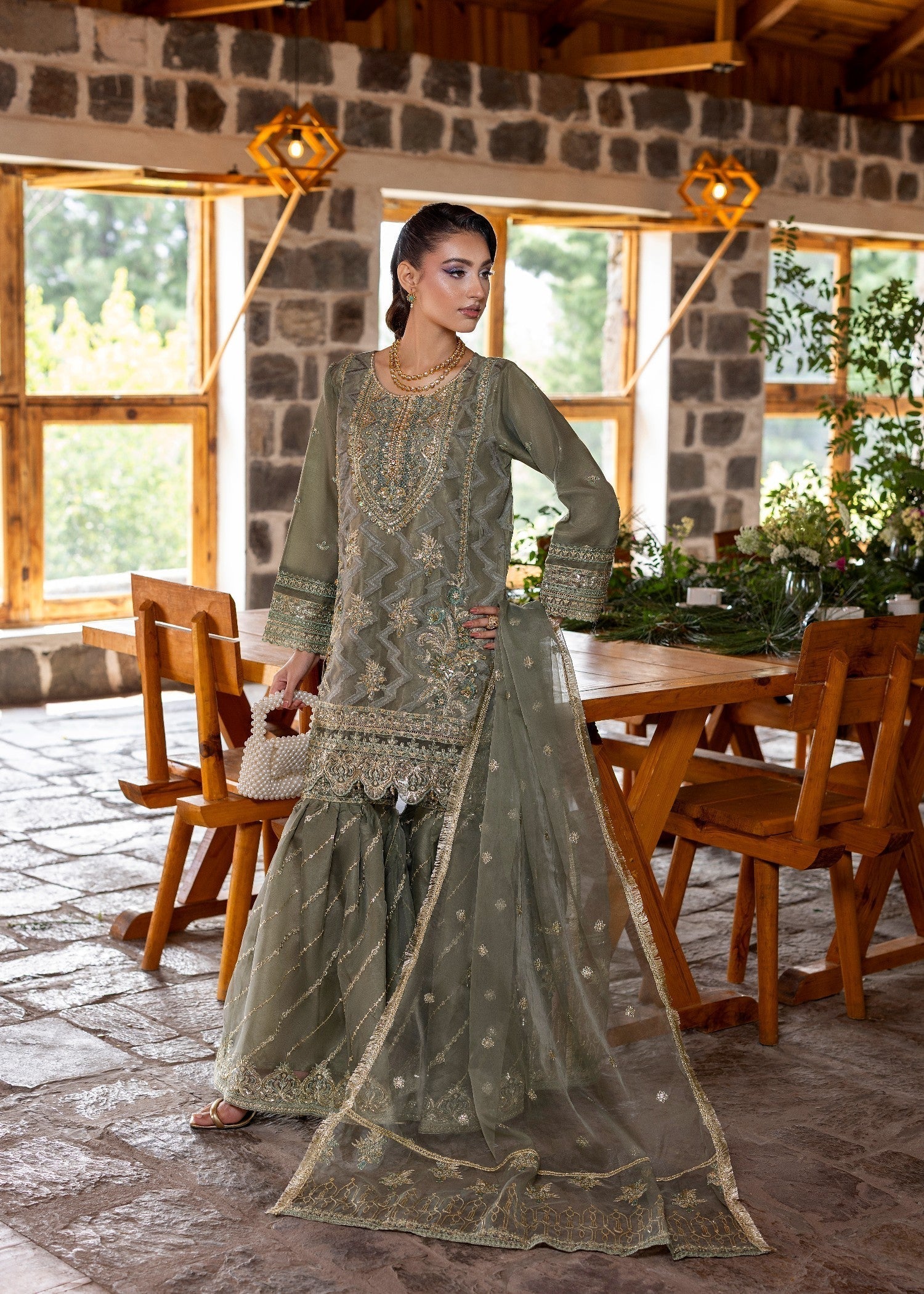 Diara Couture SHAHNOOR US 493 MINT Women 3pcs