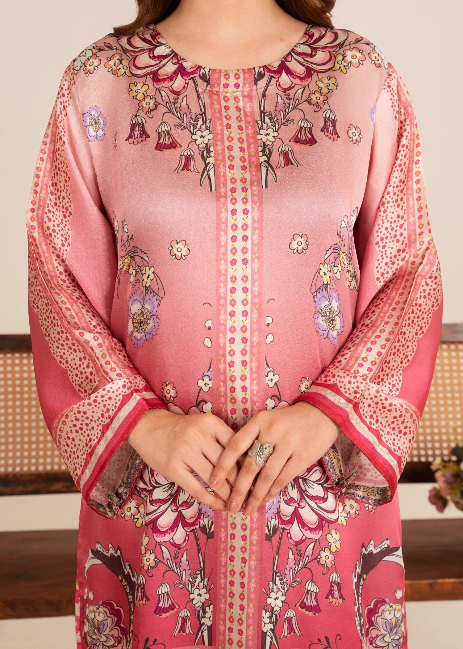 Midway Arts pink stylish outfit Women 2pcs