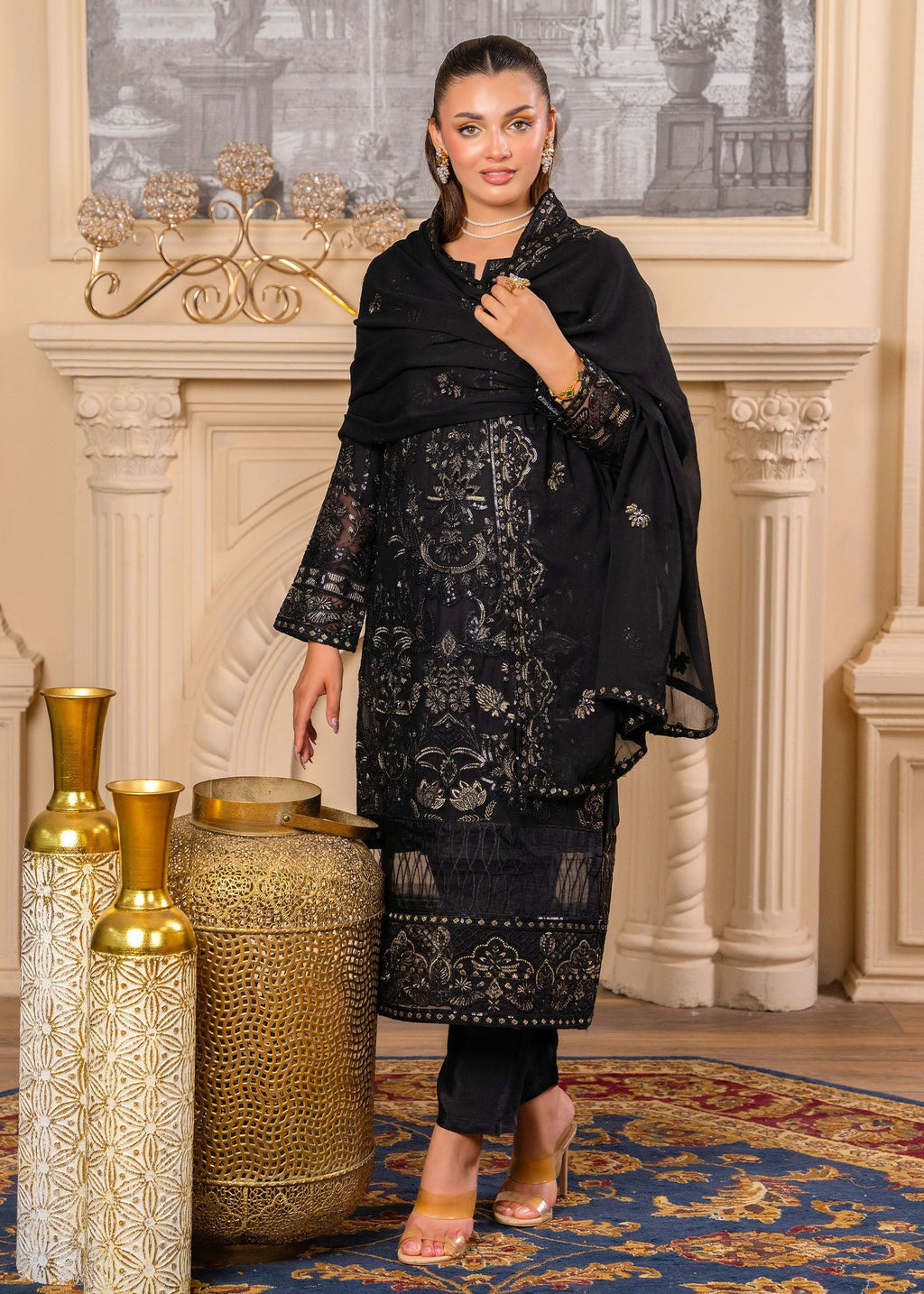 Zahab By M Siyah Sitara Women 3pcs