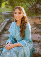 Rosyribbons Aqua Blue Stitched Women 3pcs