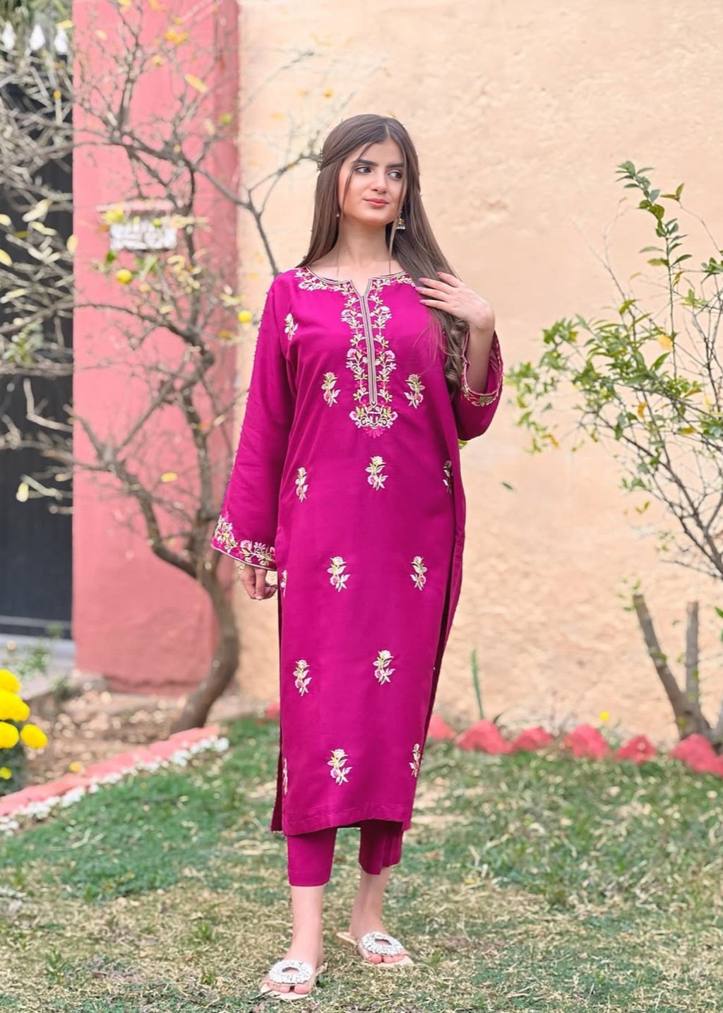 Tehzeeb Libas Anghan Embroidered Women 2pcs