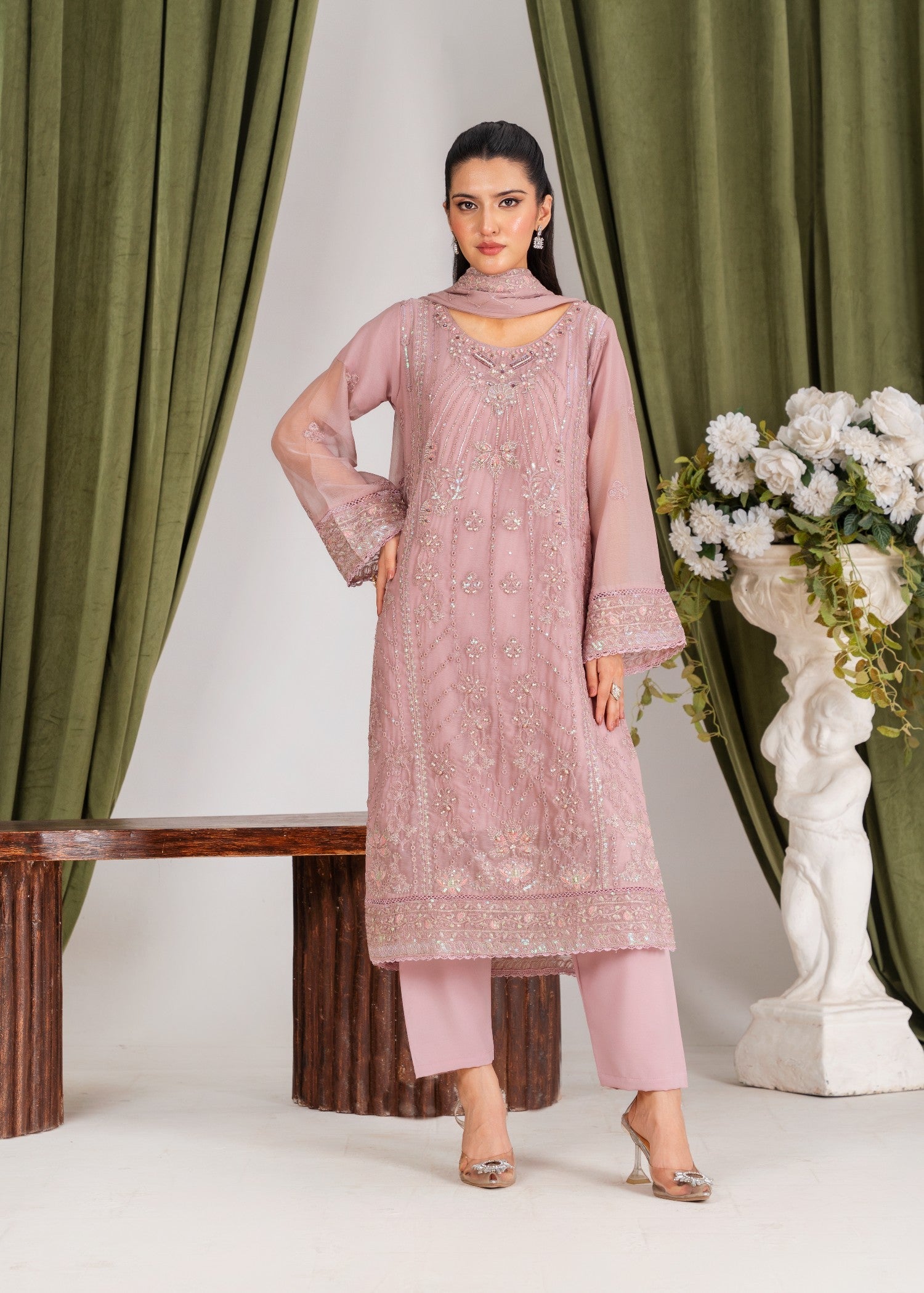 Four Season Boutique DUA CHIFFON PINK Women 3pcs