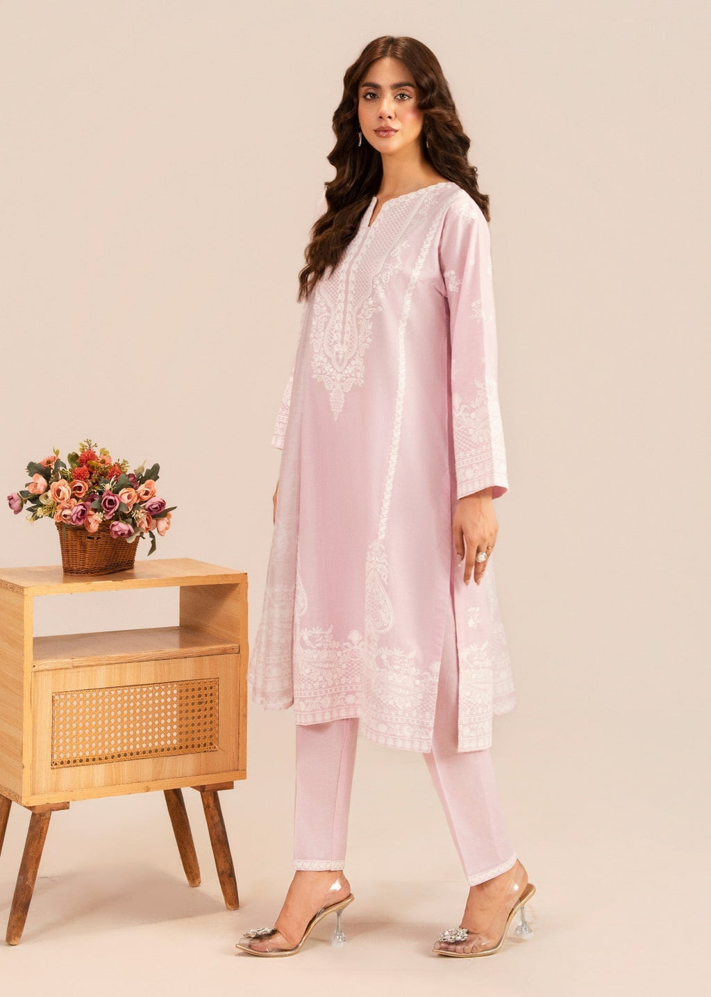 Sahibas By Mirza Chutki Pink Women 3pcs