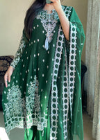 Four Season Boutique MEERA FROK BOTTLE GREEN Women 3pcs