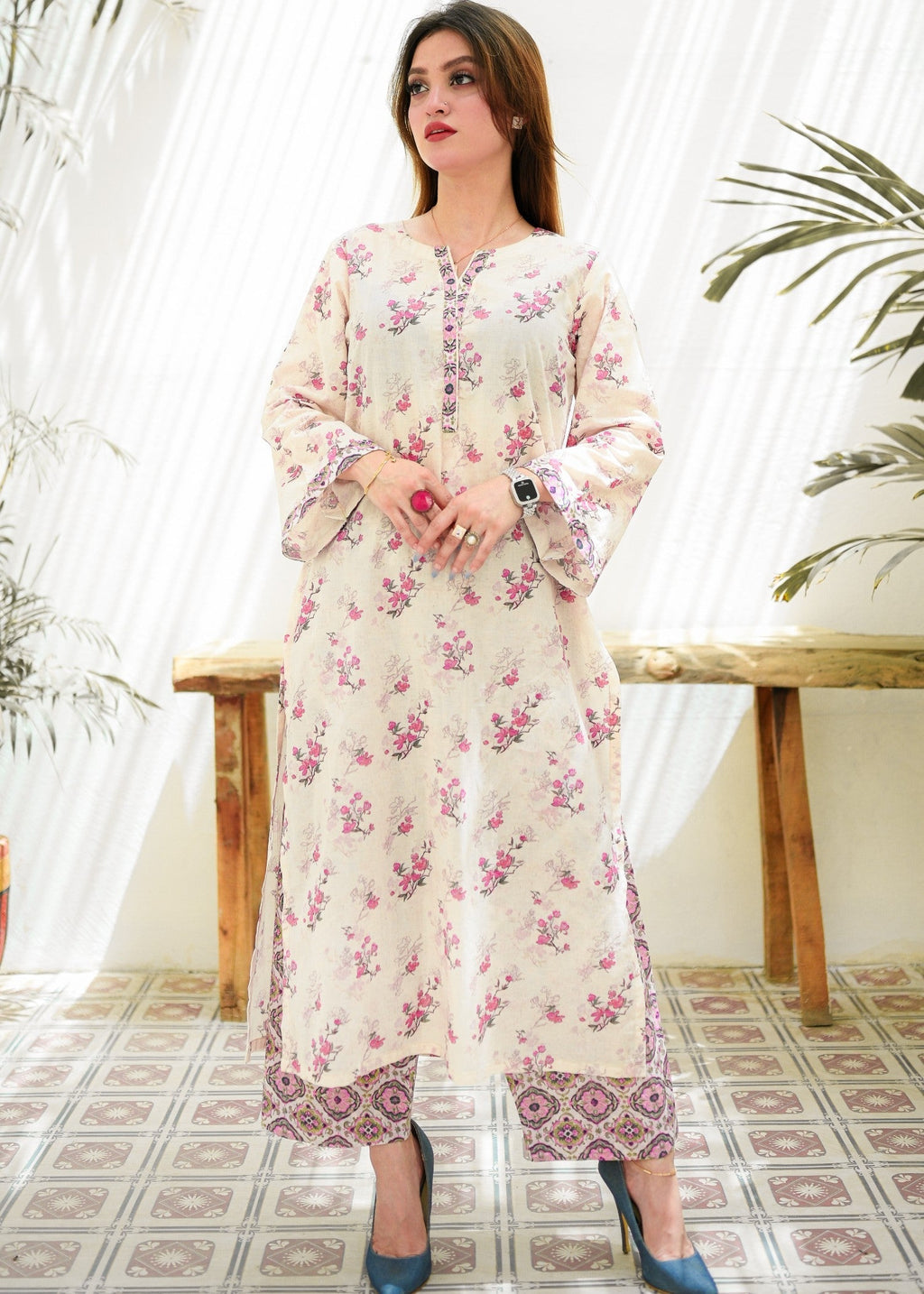 Exotic Fashion Pakistan EFSV 001 Stitched Lawn Suit Women 2pcs