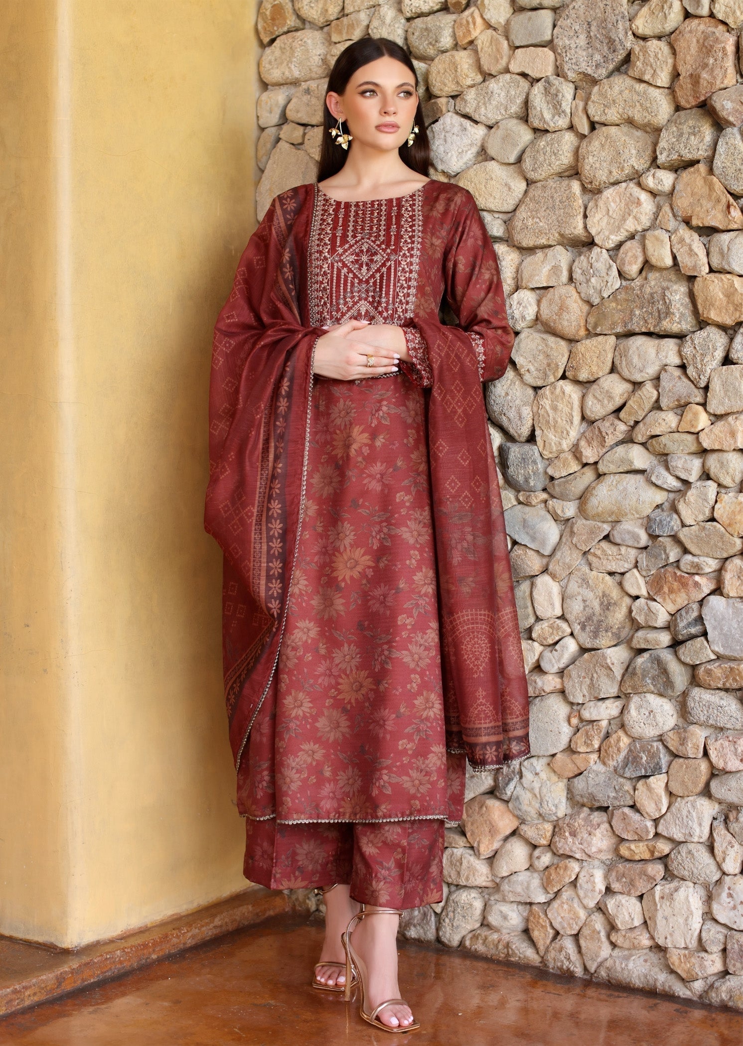 Mohagni BLS 51 STITCHED I UNSTITCHED Women 3pcs