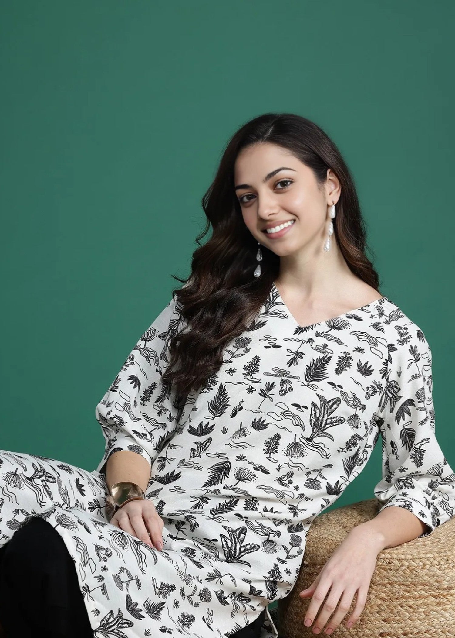 Laal Kurti Printed Kurta Only D023 Women 1pcs