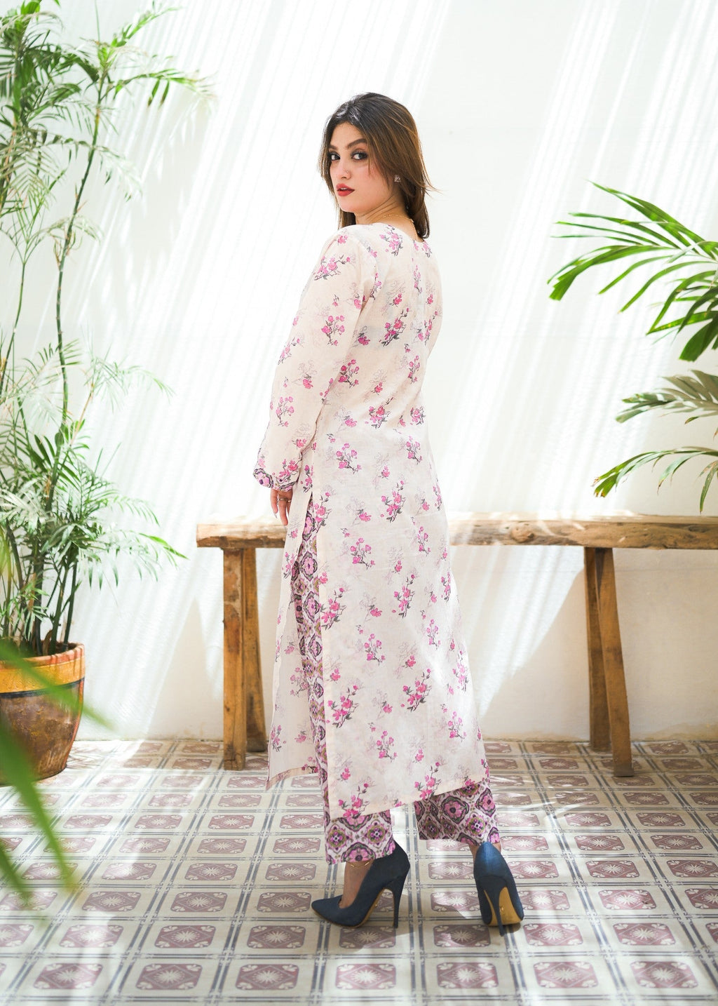 Exotic Fashion Pakistan EFSV 001 Stitched Lawn Suit Women 2pcs