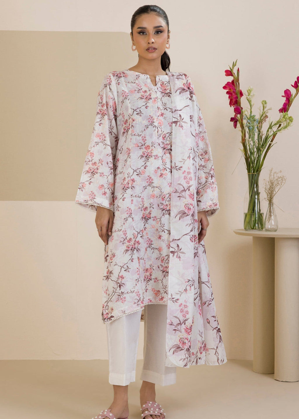 Zellbury WPS2532058 White Women 3pcs