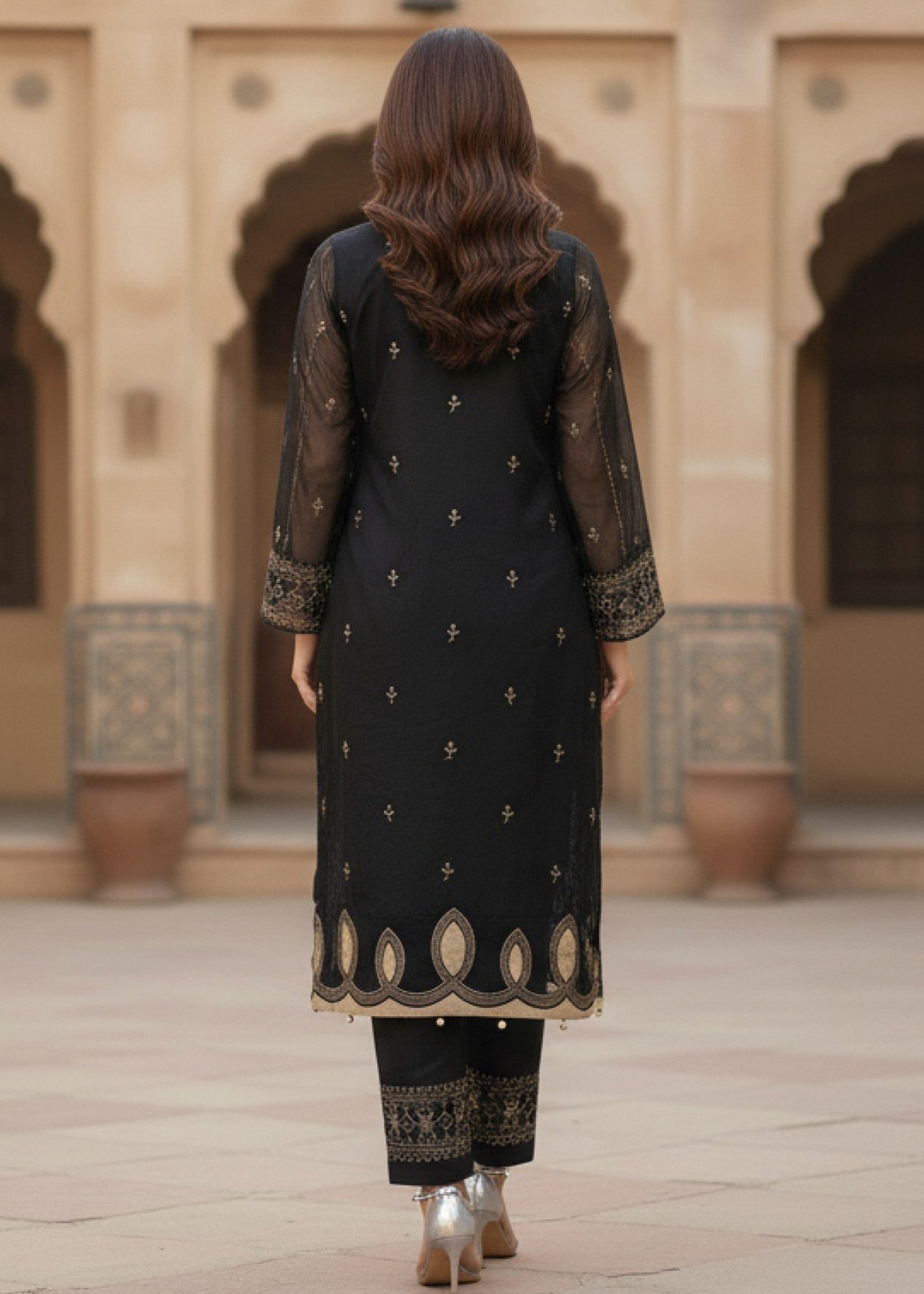 Diara Couture SUHANA US 587 BLACK Women 3pcs