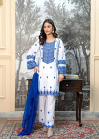 Fabric Garden Imperial White EMB Women 3pcs