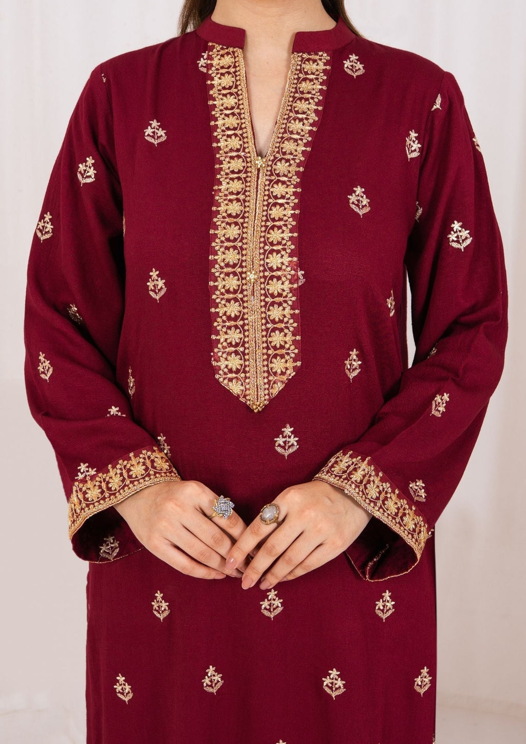 Yolo Pret Embroidered Silk Karandi with Embroidered Border Shawl AML W25 0030 Women 3pcs