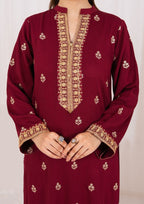 Yolo Pret Embroidered Silk Karandi with Embroidered Border Shawl AML W25 0030 Women 3pcs