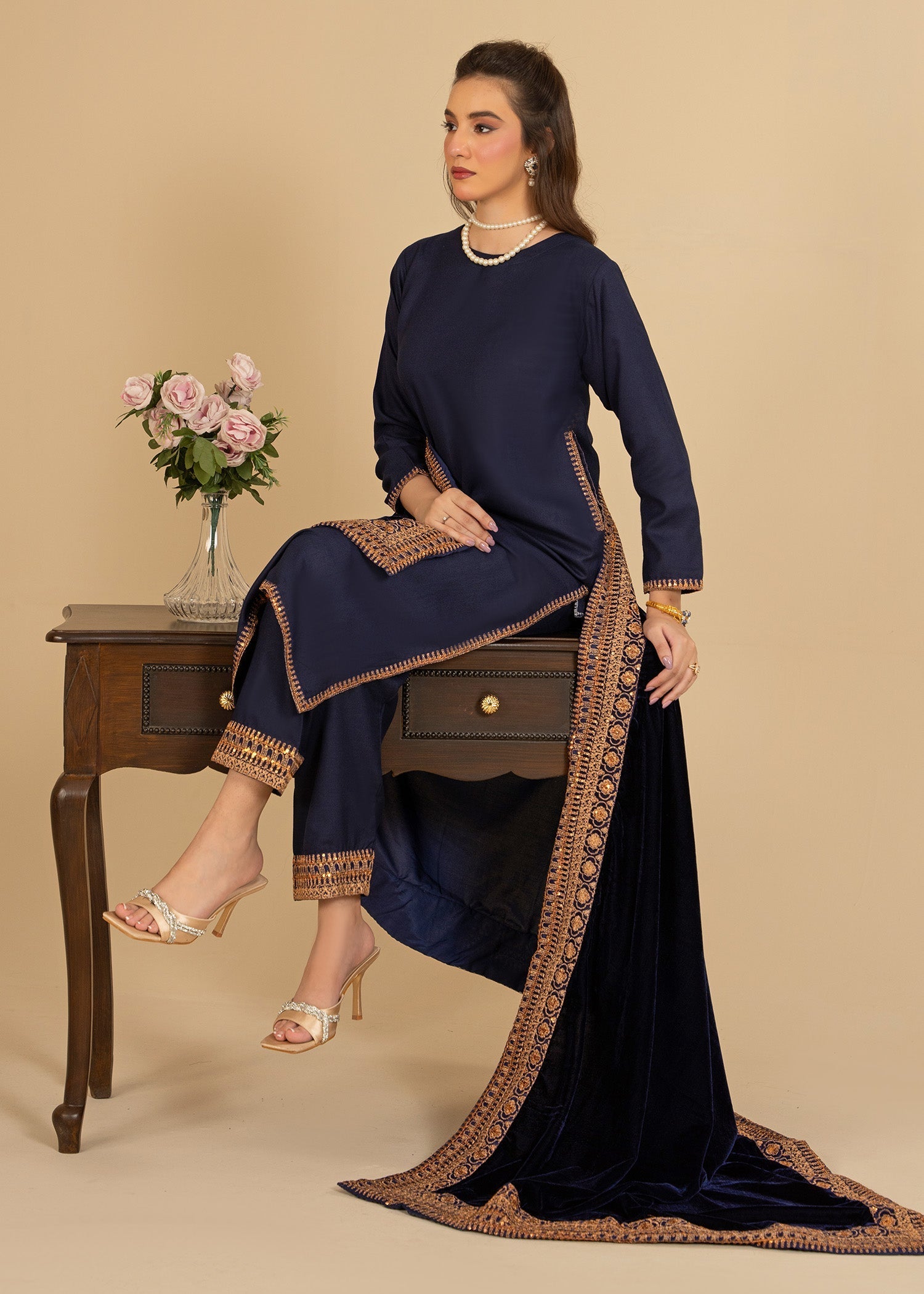 Momin Online Azure Women 3pcs