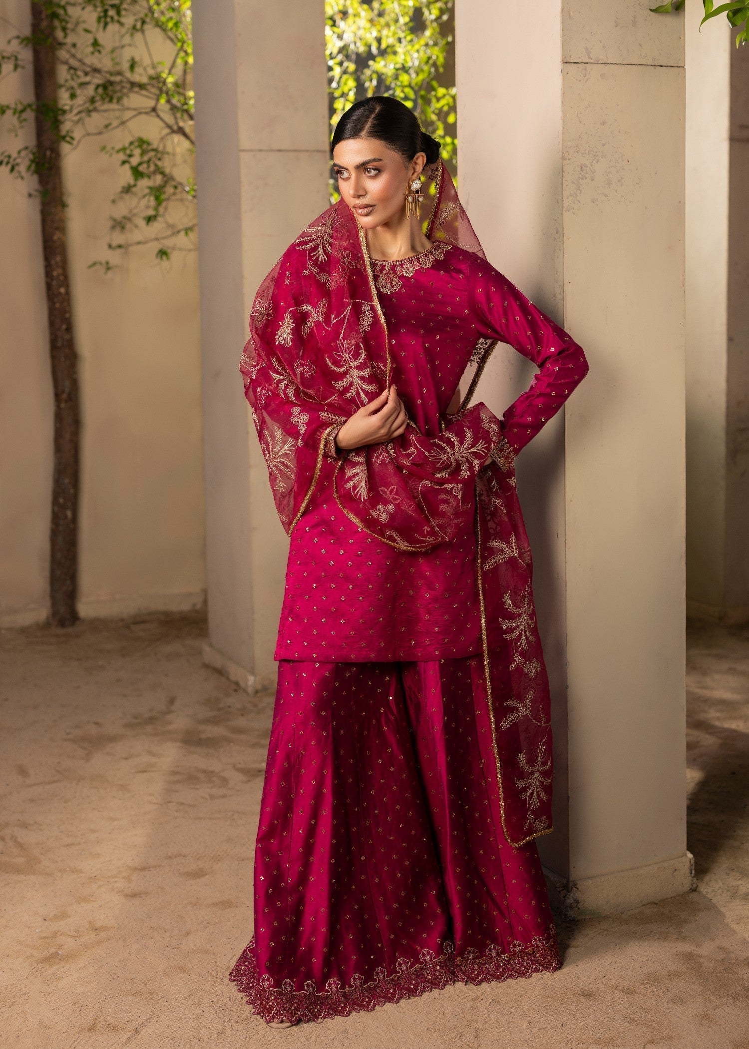 Diara Couture GULRUKH DF 57 MAGENTA Women 3pcs