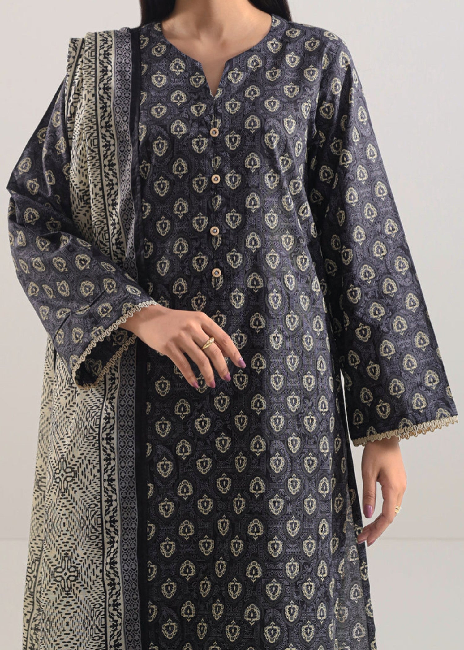 Saya Printed Lawn Stitched WP3P 728 Women 3pcs