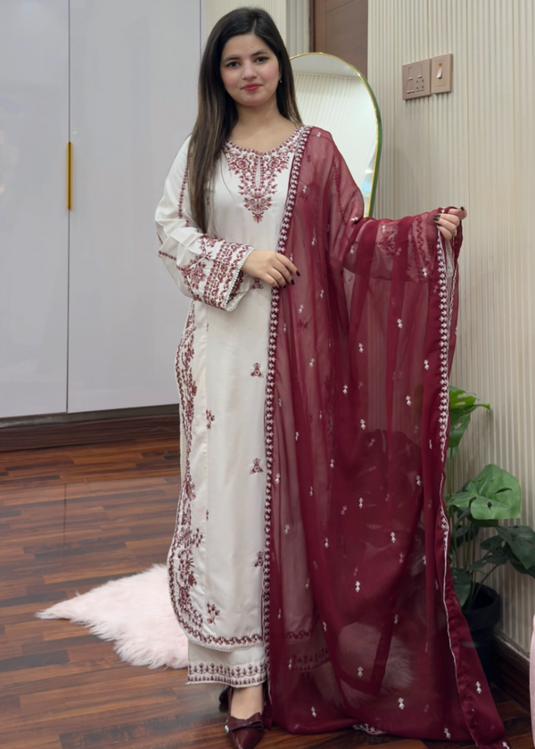 Tehzeeb Libas SNOW DROP Women 3pcs