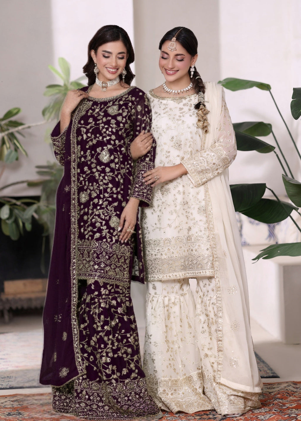 Abaan Zohan Riwaj Purple Women 3pcs