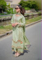 Meeraki Sage Green Women 3pcs