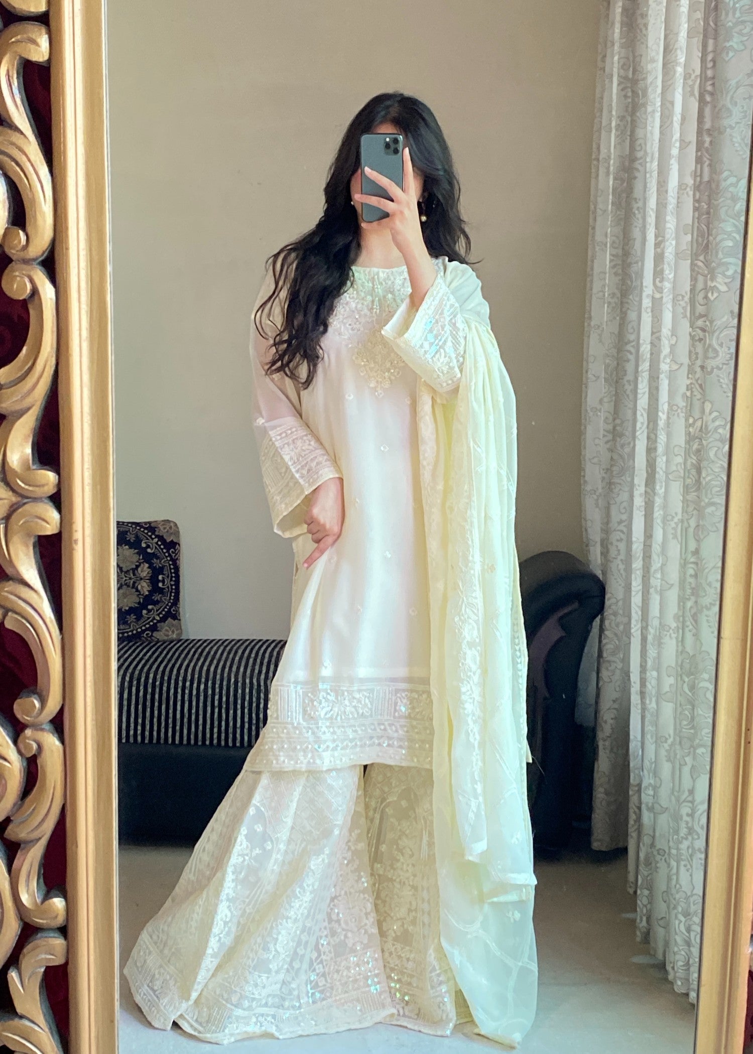 Four Season Boutique AABROOH CREAM WHITE Women 3pcs