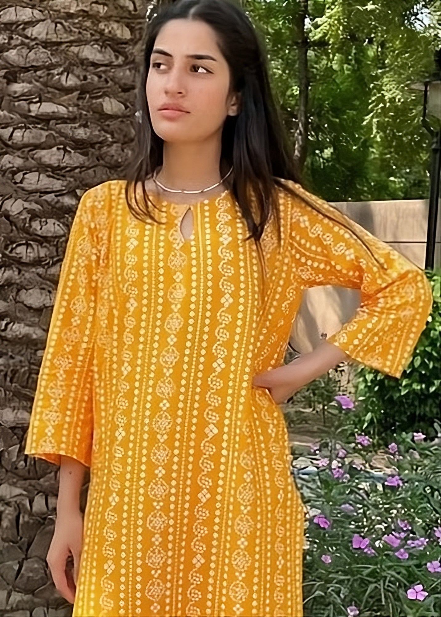 Chaudhary Arts Chunri mustard Women 2pcs