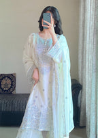 Four Season Boutique FARSHI GHARRARA CREAM Women 3pcs