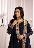 Alyssa NAVY BLUE SUIT ALN19 Women 3pcs