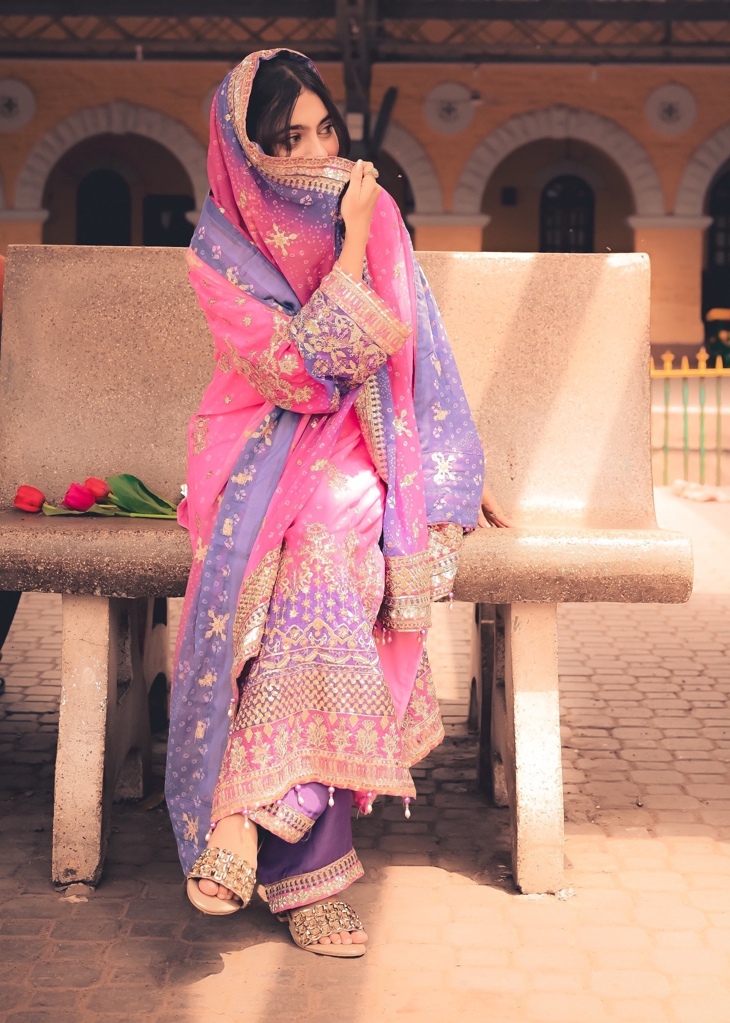 Suits By Sadia Desi glam Women 3pcs
